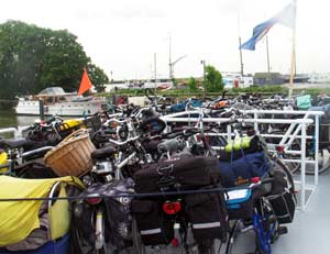 bikes on Enkhuizen ferry