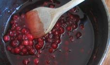 red currant coulis