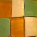 simple soaps of different colours