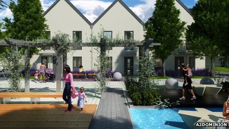 Bicester eco village planned view