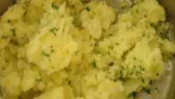 potato and chive mash