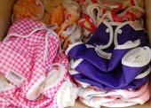 cloth nappies can be colourful