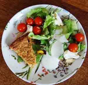 falafel and salad