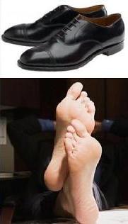 Strip Him of Those Expensive Shoes and Socks and Leave Him Barefoot!