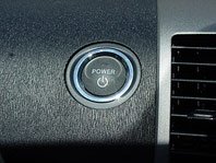 hybrid car disadvantages - power button - more of an advantage