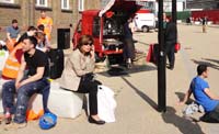 outdoor coffee break by St Pancras 