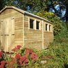 wooden shed