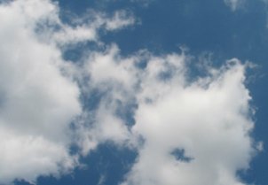 blue sky and white clouds