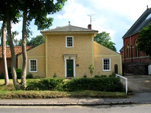 large yellow house